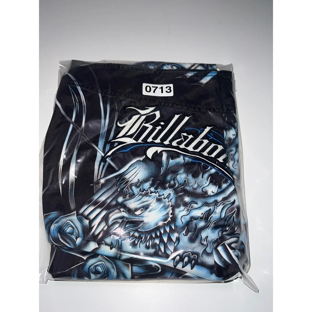 Vintage Billabong Board Shorts Mens 36 Black Eagle Rose Graphic Swim Trunks 90's
